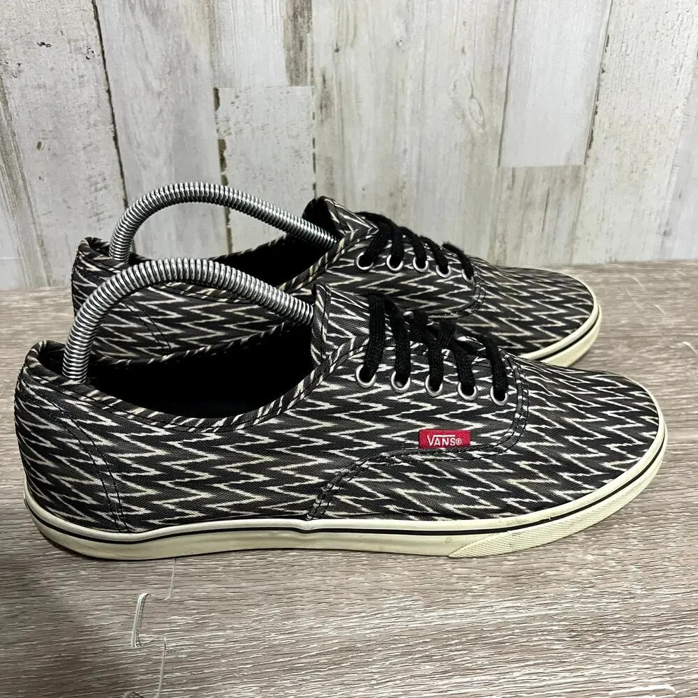Vans Men's Zig Zag Lace Up Skate Shoes Gray Men's 8.5/Women's‎ 10 Casual Sneaker